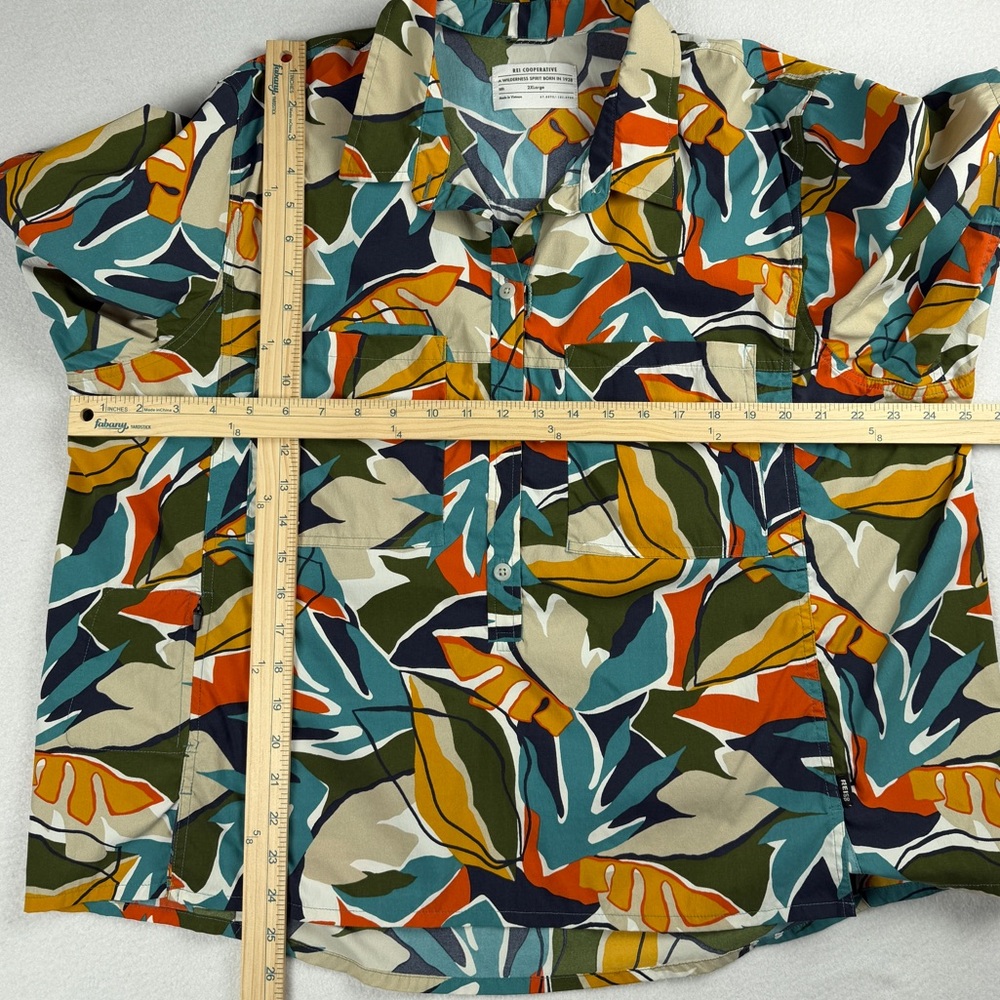 REI Co-op Women's Trailmade Short Sleeve Button Up Top Multicolor 2XL - Picture 4 of 10